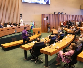 Sessão solene da Câmara Legislativa do DF em homenagem aos 53 anos do Hospital Universitário de Brasília (HuB)